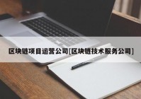 区块链项目运营公司[区块链技术服务公司]